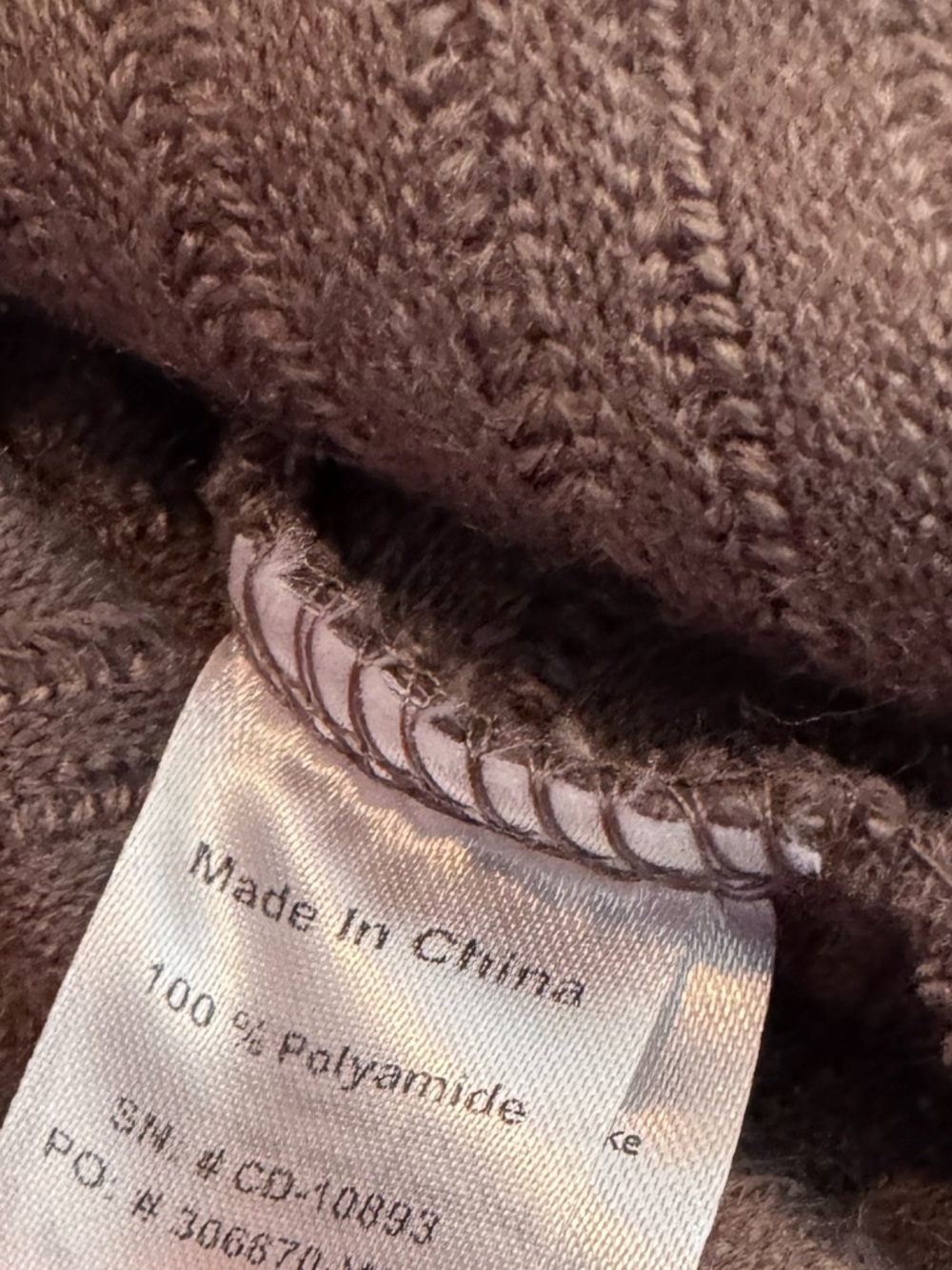 Amaryllis Taupe Cable-Knit Open Cardigan - Picture 5 of 9